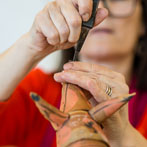 Anna-Mercedes Wear in her studio 2018